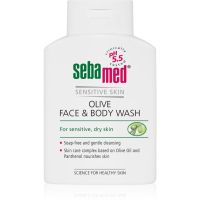 Sebamed Wash nežna emulzija za umivanje tela in obraza z oljčnim oljem 200 ml