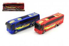 Autobus plast 25cm na zotrvačník asst 2 farby v krabičke