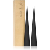 ester & erik cone candles raw black (no. 75) свічка 2x25 см