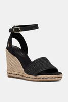 Tommy Hilfiger sandále HIGH WEDGE ESPAD RAFFIA