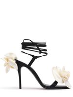 105mm Satin Flower Sandals