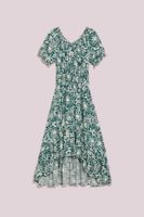 WOMEN'S DRESS L-SU-4040 PALM LEAF