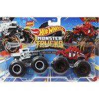 Mattel Hot Wheels Monster trucks demoliční duo Bone Shaker VS Skelesaurus