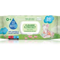 GoWipes Cleanse & Protect Chamomile extract нежни мокри кърпички за бебета с алое вера 50 бр.