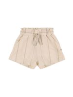 Printed Cotton Blend Shorts