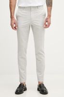 BOSS pantaloni slim fit pentru bărbați, cu amestec de in Genius