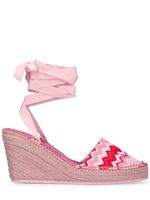 85mm Canvas Espadrille Wedges