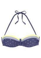 LASCANA Bikini gornji dio  plava / žuta / bijela