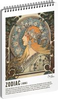 Špirálový blok Alfons Mucha, 60 listov - motív 3