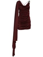 Draped Viscose Jersey Mini Dress