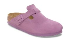 Birkenstock Boston Suede Leather Narrow Fit Unisex - Sandály Birkenstock - Fialová - 1030681-7 - Size: 7