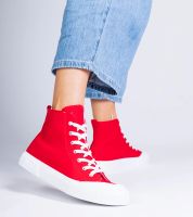 Gemre Czerwone trampki za kostkę Citta