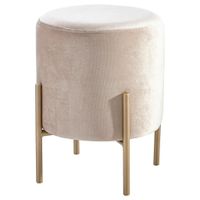 Ambia Home TABURET, kov, textil, 35/42/35 cm