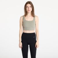 Biustonosz Nike Zenvy Women's Medium-Support Padded Longline Sports Bra Light Army/ White XS
