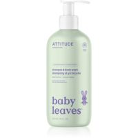 Attitude Baby Leaves Shampoo & Body wash Shampoo und Duschgel für Kinder Sweet Apple 473 ml