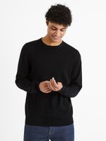 Celio Decoton Pullover Schwarz