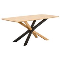 Linea Natura JEDÁLENSKÝ STÔL, dub, čierna, farba duba, 180/90/75 cm