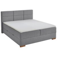home24 BOXSPRINGOVÁ POSTEĽ, 180/200 cm, sivá
