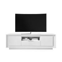 Carryhome SKRINKA POD TV, biela, 180/58/50 cm