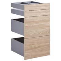 Hom`in SADA ZÁSUVIEK, farba duba, 45,3/83/46,8 cm