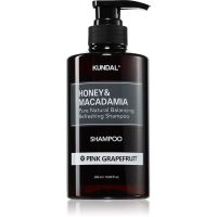 KUNDAL Honey & Macadamia Pink Grapefruit Naturshampoo für trockenes und beschädigtes Haar 500 ml