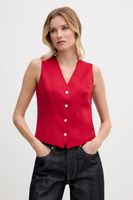 Tommy Hilfiger jednoradová vesta dámska s prímesou vlny