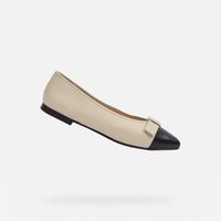 Cream women's ballet flats Geox Millianee - Women's