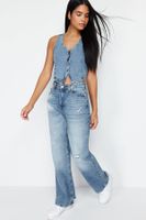 Trendyol Blue Low Waist Loose Fit Jeans