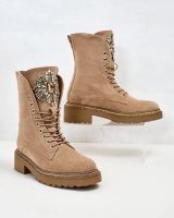 Resti Damskie wysokie botki typu workery Sinno