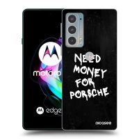 Silikónový prehľadný obal pre Motorola Edge 20 - Black Dollar