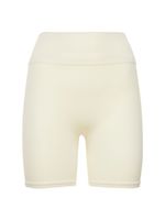 Ribbed Composed Biker Shorts