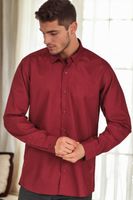 G726 DEWBERRY MEN'S SHIRT-BURGUNDY-1