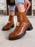 Resti Botki damskie na niskim słupku Ewios