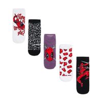 Cropp - Komplet 5 parov nogavic s potiskom Deadpool - raznobarvna