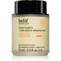 belif Super Knights Multi Vitamin Mask intensive Nacht-Maske für schnelle Regeneration trockener und dehydrierter Haut für alle Hauttypen 75 ml