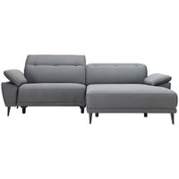 MID.YOU ROHOVÁ SEDAČKA, textil, světle šedá