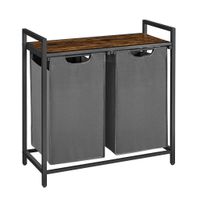 MID.YOU KOŠ NA PRÁDLO, hnědá, šedá, černá