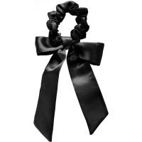 Notino Hair Collection Bow scrunchie λαστιχάκι για τα μαλλιά Black 1 τμχ