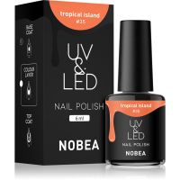 NOBEA UV & LED Nail Polish τζελ βερνίκι νυχιών με τη χρήση των UV/LED λαμπτήρων λαμπερός απόχρωση Tropical island #35 6 μλ