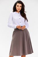 Awama Woman's Skirt A673 Brown