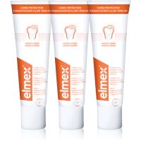 Elmex Caries Protection зубна паста для захисту від карієсу з фтором 3x75 мл