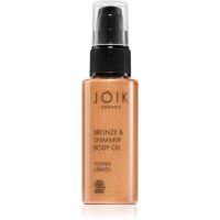 JOIK Organic Bronze & Shimmer bleščeče olje za bronziranje 50 ml