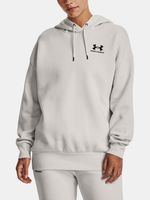 Under Armour Essential Flc OS Hoodie Sweatshirt Grau