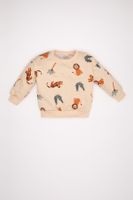 DEFACTO Baby Boy Crew Neck Printed Sweatshirt