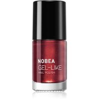 NOBEA Metal Gel-like Nail Polish lak za nohte z gel učinkom odtenek Polish Ruby 6 ml