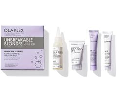 Darčeková sada na regeneráciu blond vlasov Olaplex Unbreakable Blondes Mini Kit + darček zadarmo