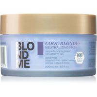 Schwarzkopf Professional Blondme Cool Blondes hranilna maska za nevtralizacijo rumenih odtenkov 200 ml