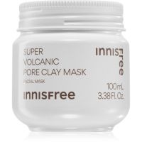 innisfree Super Volcanic Pore Clay Mask čistiaca ílová pleťová maska pre vyhladenie pleti a minimalizáciu pórov 100 ml