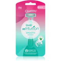 Wilkinson Sword Quattro for Women My Intuition Smooth britvica za jednokratnu uporabu Aloe and Vitamin E 3 kom