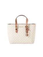 MICHAEL Michael Kors Ručna torbica  boja slonovače / karamela / tamno smeđa